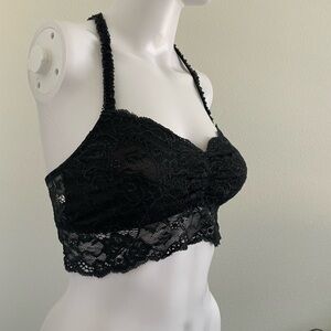 Victoria’s Secret PINK Black Lace Racerback Bralette